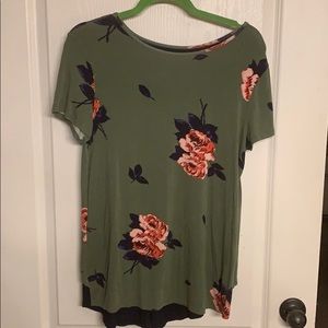 Floral Top with cute back detail